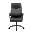 Boss Office Products Double Layer Leather Executive Office Chair in Black