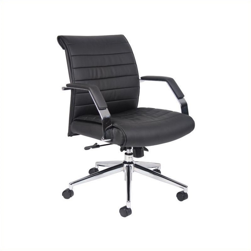 Executive Mid Back Ribbed Office Chair