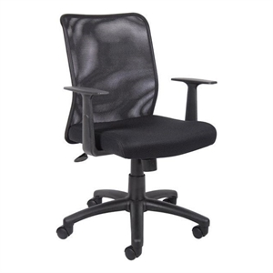 boss office mesh task office chair with t-arms