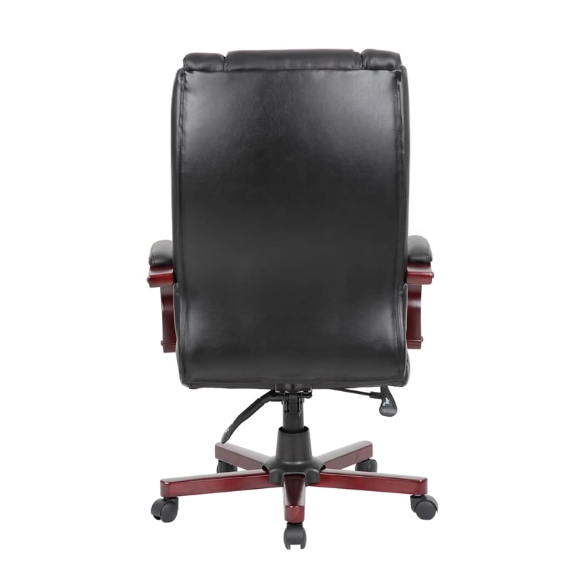 Boss Office High Back Executive Office Chair in Mahogany