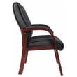 Boss Office Products Mid Back Wooded Guest Chair