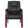 Boss Office Products Mid Back Wooded Guest Chair