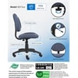 Boss Office Products Adjustable DX Fabric Posture Office Chair in Blue