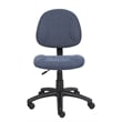 Boss Office Products Adjustable DX Fabric Posture Office Chair in Blue