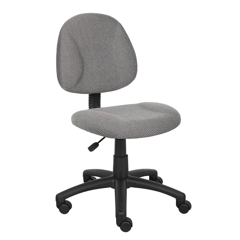 Boss Office Products Adjustable DX Fabric Posture Office Chair in Gray