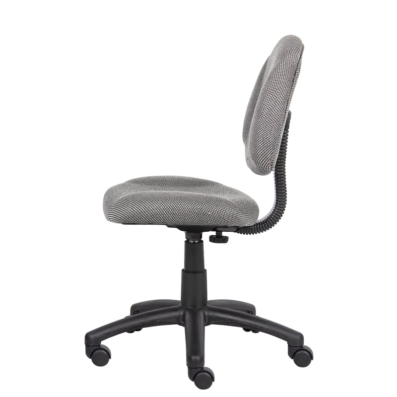 Boss Office Products Adjustable DX Fabric Posture Office Chair in Gray