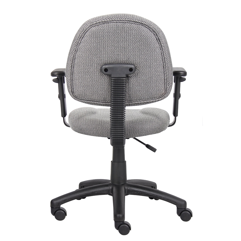 Boss Office Products DX Posture Office Chair with Adjustable Arms in Gray