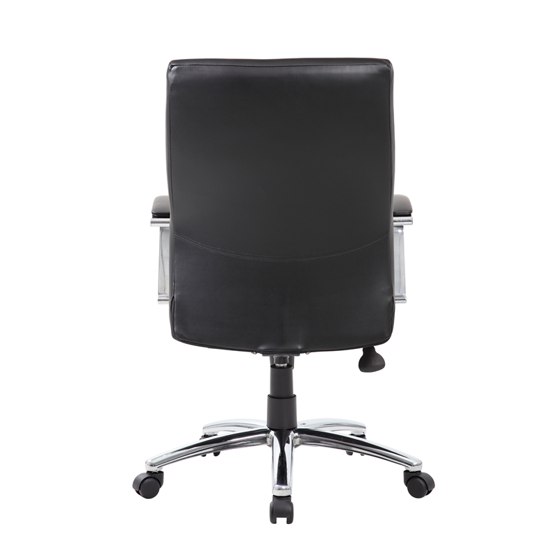 Boss Office LeatherPlus Executive Office Chair in Black