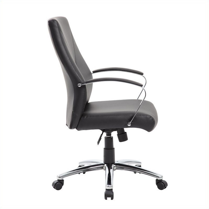 Boss Office LeatherPlus Executive Office Chair in Black