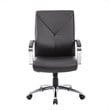 Boss Office LeatherPlus Executive Office Chair in Black