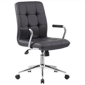 boss office chair in chrome arms