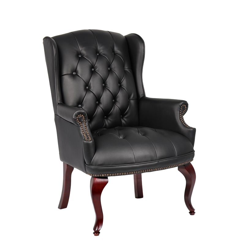 Boss Office Products Guest Office Accent Chair in Black