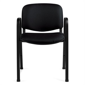 offices to go stacking guest stacking chair in black