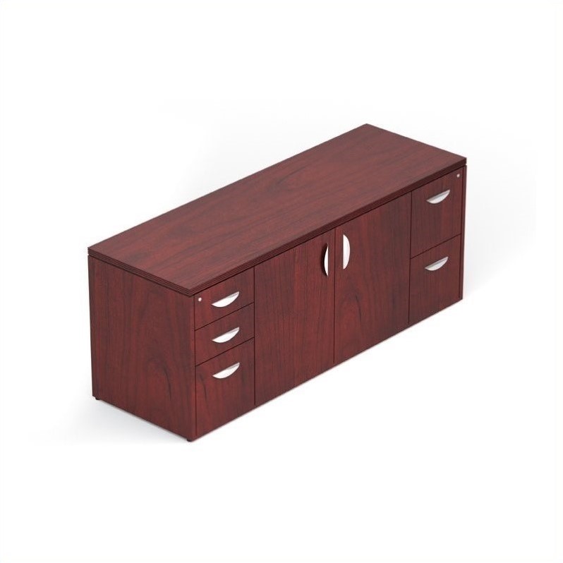 Offices To Go 298 Cabinet With Locking Pedestals In Cordovan