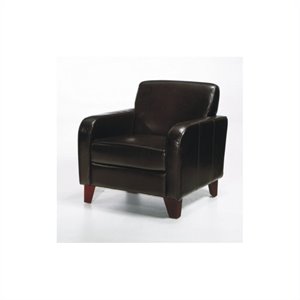 armen living tatyana leather upholstered club chair