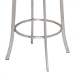 Armen Living Viper Modern Faux Leather Counter Stool in Gray