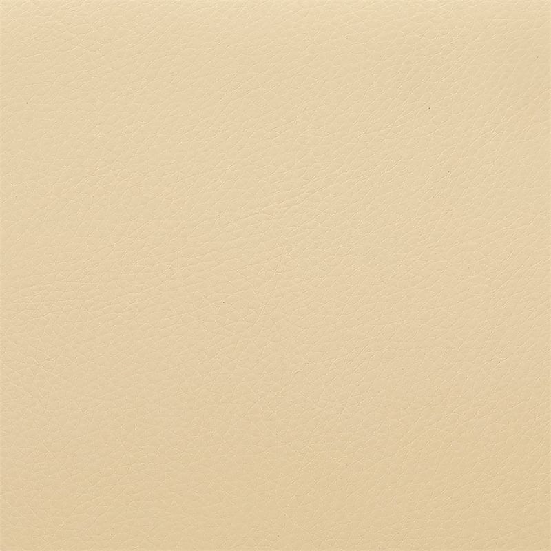 Armen Living Naples Mid-Century Faux Leather Bar Stool in Cream