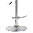 Armen Living Butterfly Contemporary Faux Leather Bar Stool in Black and walnut