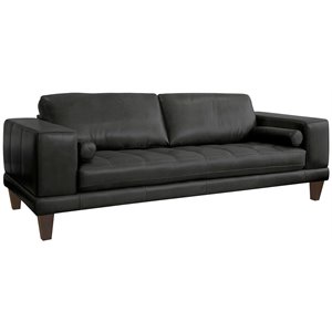 armen living wynne leather sofa