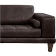Armen Living Wynne Upholstered Modern Leather Sofa in Espresso