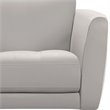 Armen Living Hope Leather Accent Chair in Dove Gray and Black