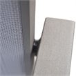 Armen Living Bistro Outdoor Aluminum Dining Arm Chair in Gray (Set of 2)