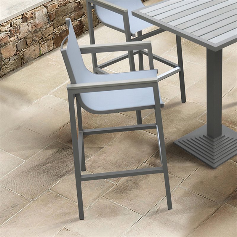 Armen Living Marina Modern Aluminum 31