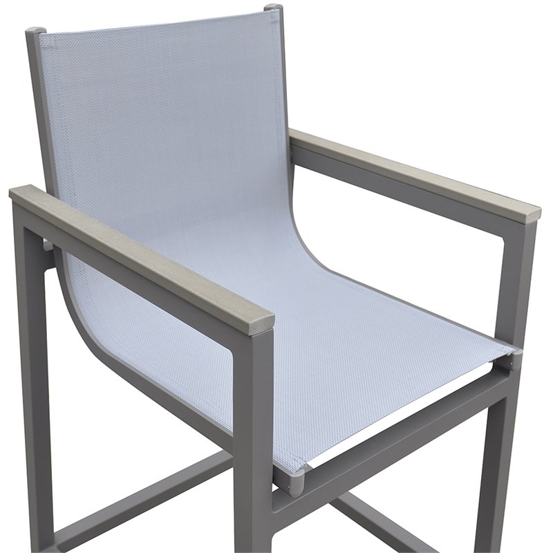 Armen Living Marina Modern Aluminum 31