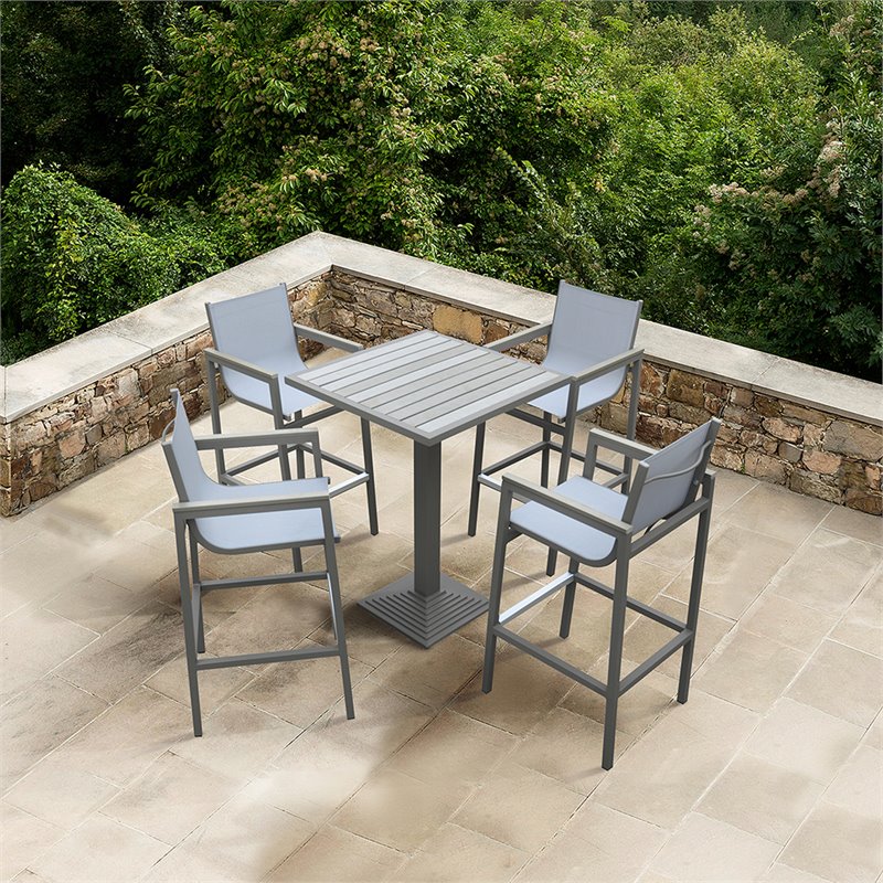Armen Living Marina Modern Aluminum 31