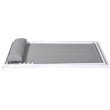 Armen Living Wave Modern Aluminum Patio Deck Chair in White/Gray