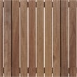 Armen Living Nofi 4-Piece Wood Patio Sectional Set in Gray/Brown/Charcoal