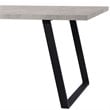 Armen Living Coronado Wood & Metal Dining Table in Cement Gray/Black