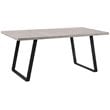 Armen Living Coronado Wood & Metal Dining Table in Cement Gray/Black