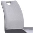 Armen Living Coronado Fabric Upholstered Dining Side Chair in Pewter and Gray