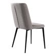 Armen Living Maine Modern Fabric Dining Chair in Black (Set of 2)
