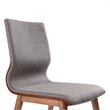 Armen Living Robin Modern Fabric Dining Chair in Gray (Set of 2)