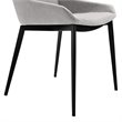 Armen Living Kenna Modern Fabric Dining Chair in Black (Set of 2)