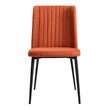 Armen Living Maine Modern Fabric Dining Chair in Black (Set of 2)