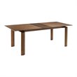 Armen Living Treviso Extension Solid Wood Dining Table in Walnut
