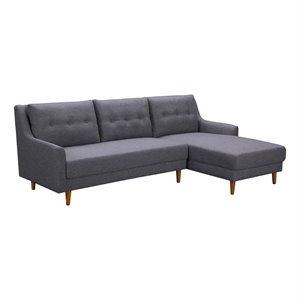 armen living divine mid-century fabric upholstered right facing sectional