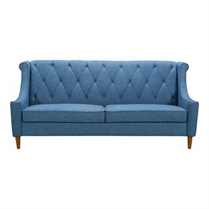 armen living luxe mid-century fabric tufted sofa