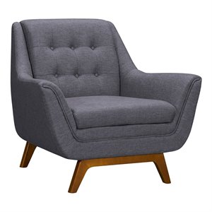 armen living janson mid-century fabric tufted accent chair