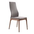 Armen Living Treviso and Parker 5-Piece Modern Wood Dining Set in Walnut