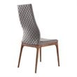 Armen Living Treviso and Parker 5-Piece Modern Wood Dining Set in Walnut