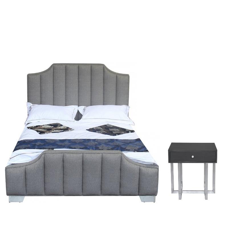 Camelot 2 Piece Bedroom Set With Queen Panel Bed And 1 Drawer Nightstand
