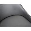 Armen Living Alec Modern Faux Leather Swivel Barstool in Black and Gray