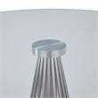 Armen Living Lindsey Stainless Steel & Glass Dining Table in Gray/Chrome