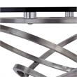 Armen Living Wendy Contemporary / Modern Stainless Steel Dining Table in Chrome
