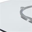 Armen Living Wendy Contemporary / Modern Stainless Steel Dining Table in Chrome