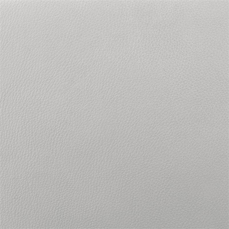 Armen Living Desi Modern Leather Swivel Accent Chair in Gray